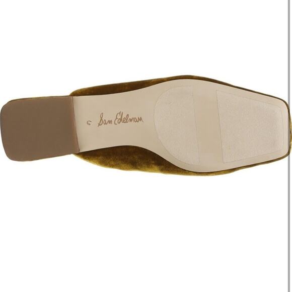 NEW Sam Edelman Lavinia Rust Velvet Slip On Mules Shoes Womens 7.5 MSRP$150 - Picture 4 of 8